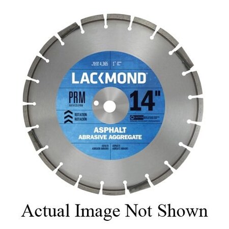 Lackmond Diamond Blade, Laser Weld Segmented, Series PRM Series, 18 Diameter Blade, 1 ArborShank AW181551PRM